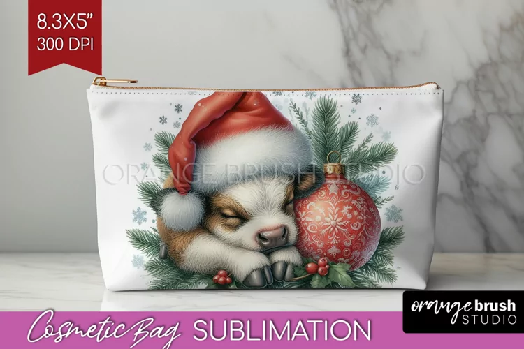 Christmas Animals Cosmetic Bag - Cute Christmas Makeup Bag