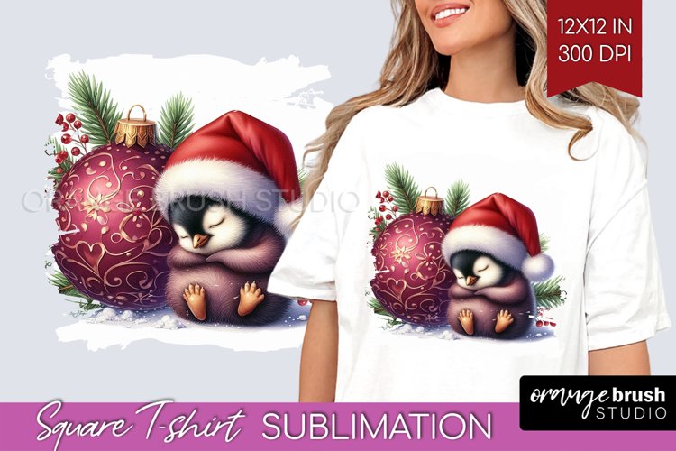 Christmas Animals Square Tshirt Background - Cute Christmas