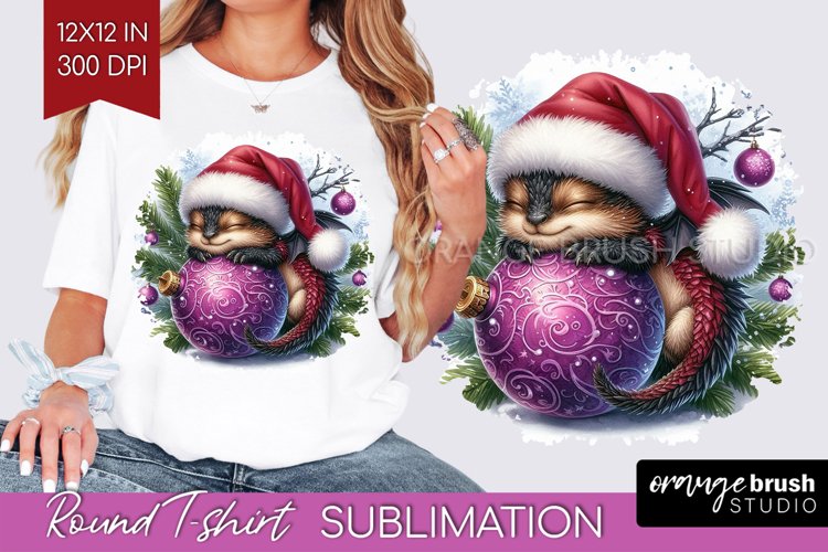 Christmas Animals Round Tshirt Background - Cute Christmas