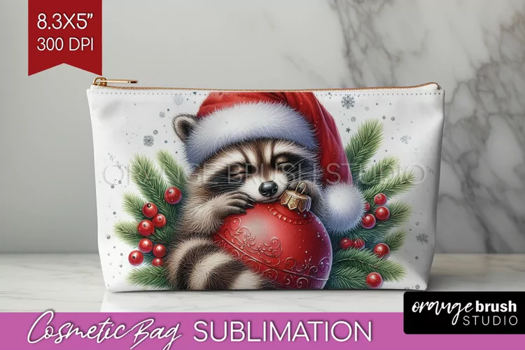Christmas Animals Cosmetic Bag - Cute Christmas Makeup Bag