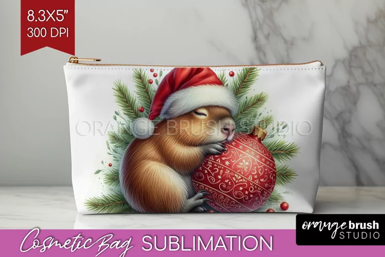Christmas Animals Cosmetic Bag - Cute Christmas Makeup Bag