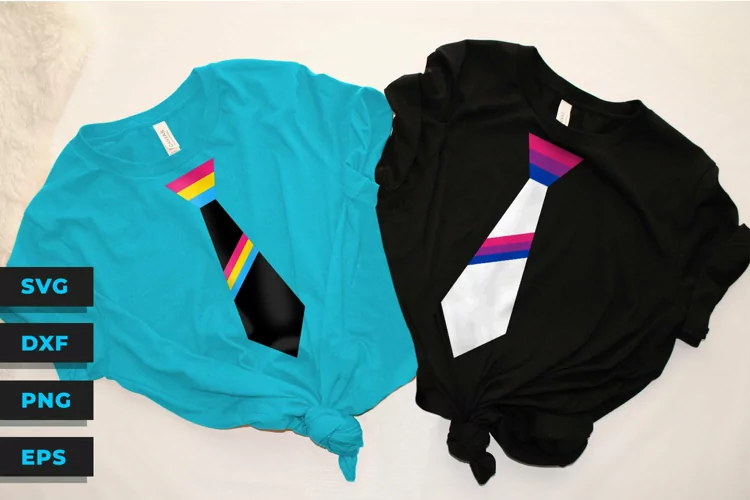 3 Stripe LGBTQIA Pride Neck Tie - SVG File Up To 3 Colors