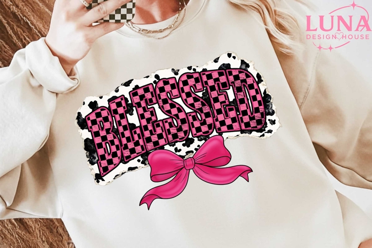 Blessed PNG, Jesus Sublimation Design, Png, Christian Png