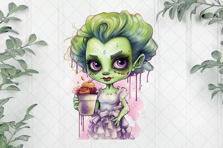 Cute Halloween Watercolor Sublimation