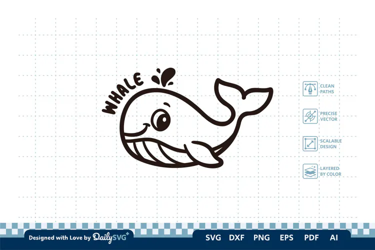 Cute Ocean Animal SVG | Kawaii Sea Creatures