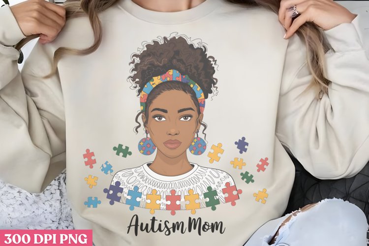Autism mom PNG, Autism Sublimation PNG example image 1