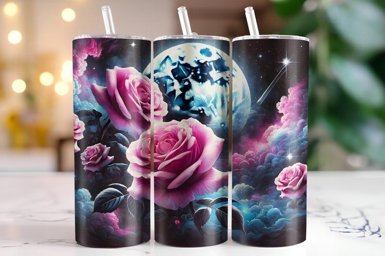 Flowers Tumbler Wrap | Sublimation | Tumblers