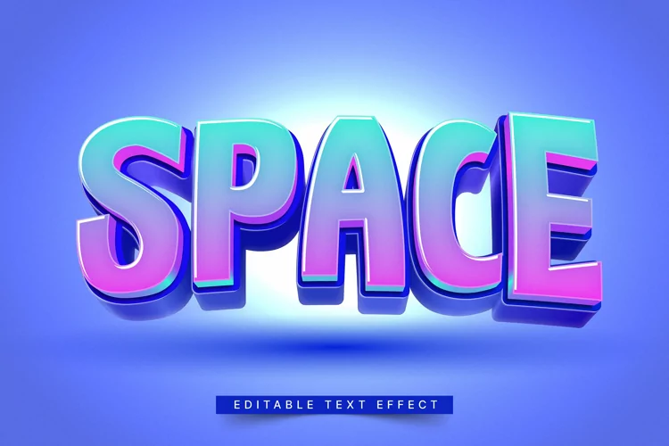 Editable Text Effect for Illustrator. Vector Graphic styles
