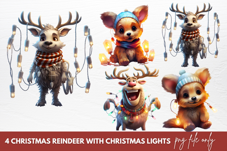 Christmas Reindeer Clipart Image 7
