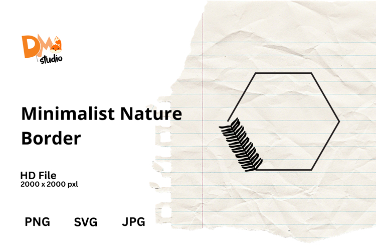 Minimalist Nature Border example image 1