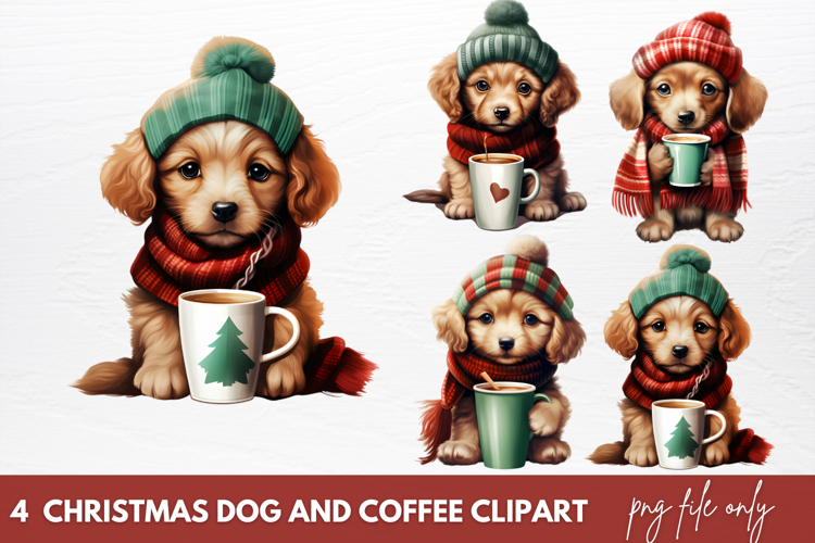 Christmas Dog Clipart Image 5