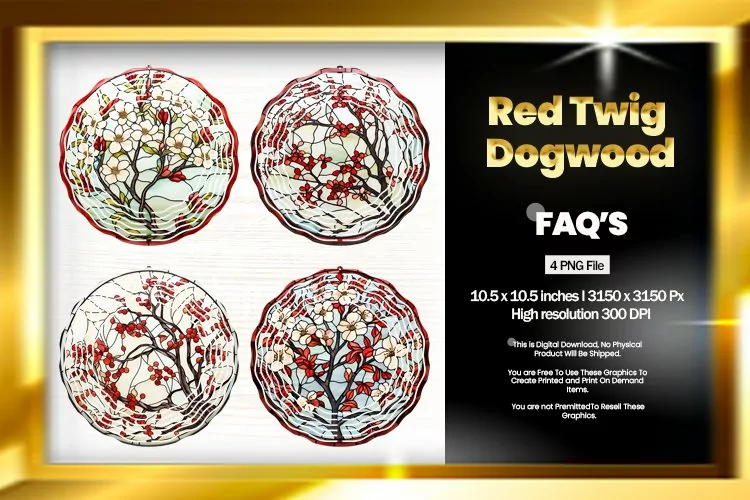 Red twig dogwood WOOD Wind Spinner Sublimation-04 Variations