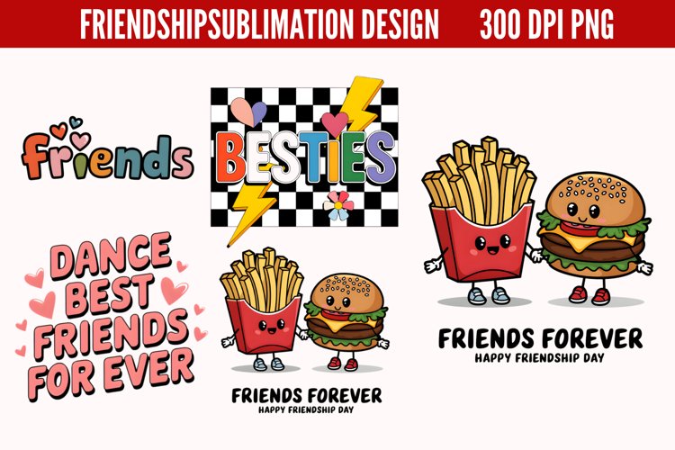 Friendship Sublimation PNG