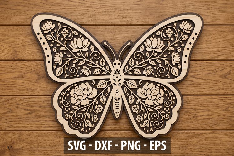 Floral Cut File for Cricut & Laser