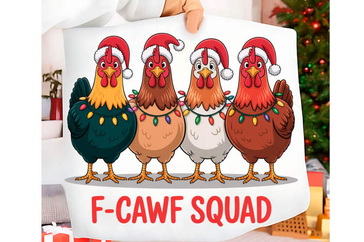 Funny Chicken F-Caw-F Rooster PNG