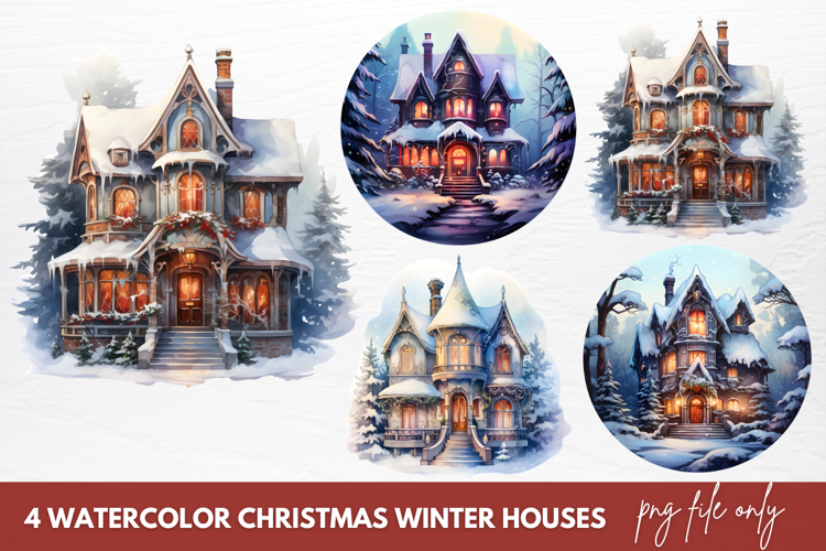 Winter Watercolor Clipart Image 4