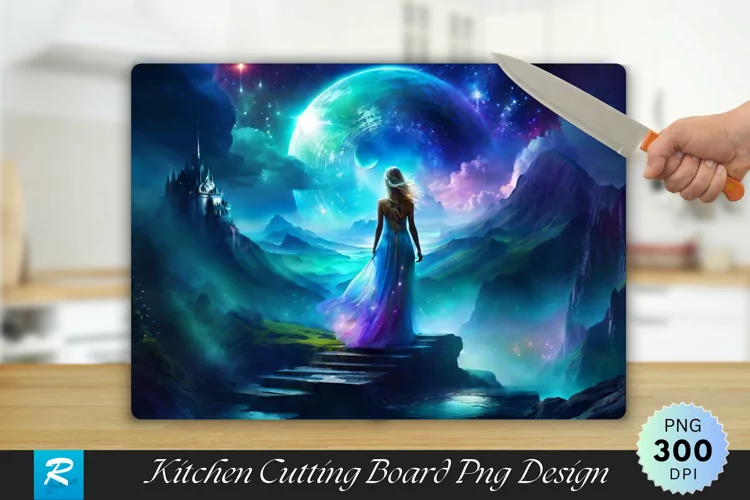 Horror Cutting Board Sublimation Design