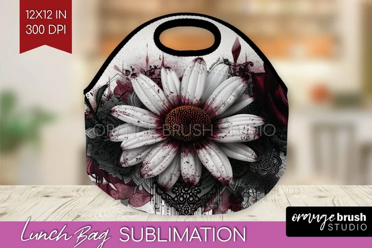Dark Gothic Lunch Bag - Victorian Gothic Lunch Bug PNG