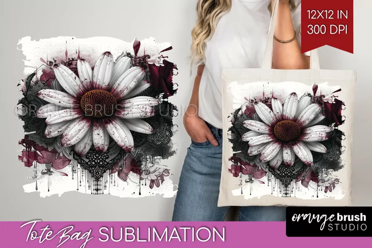 Dark Gothic Tote Bag - Victorian Gothic Tote Bag PNG