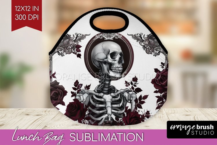 Dark Gothic Lunch Bag - Victorian Gothic Lunch Bug PNG example image 1