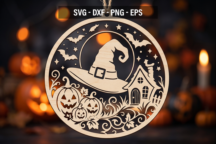 Halloween Ghost SVG | Haunted House Laser Cut File
