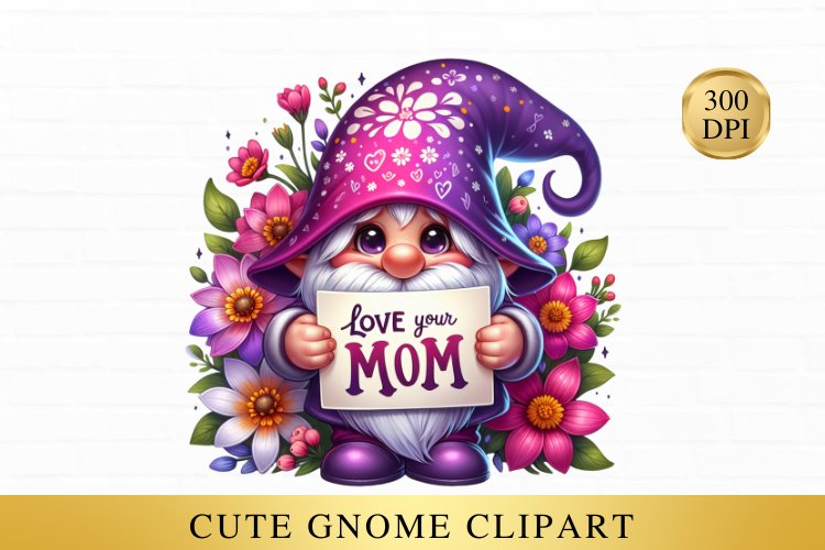 Cute Gnome Clipart Image 9