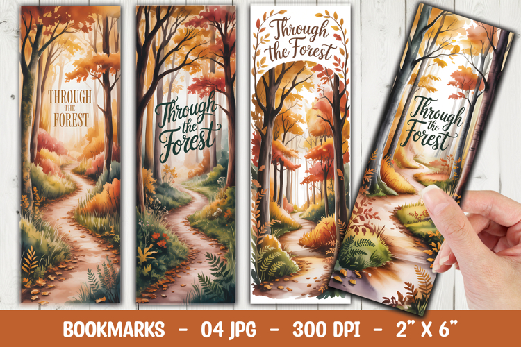 Forest Path Bookmark Sublimation