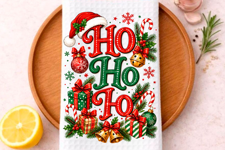 Ho Ho Ho Christmas PNG Santa Holiday Christmas Kitchen