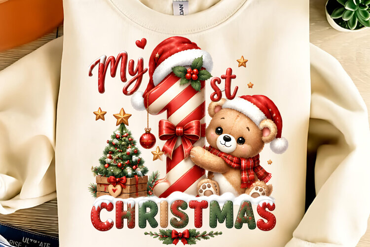 My First Christmas PNG, Trending Christmas PNG, Christmas example image 1
