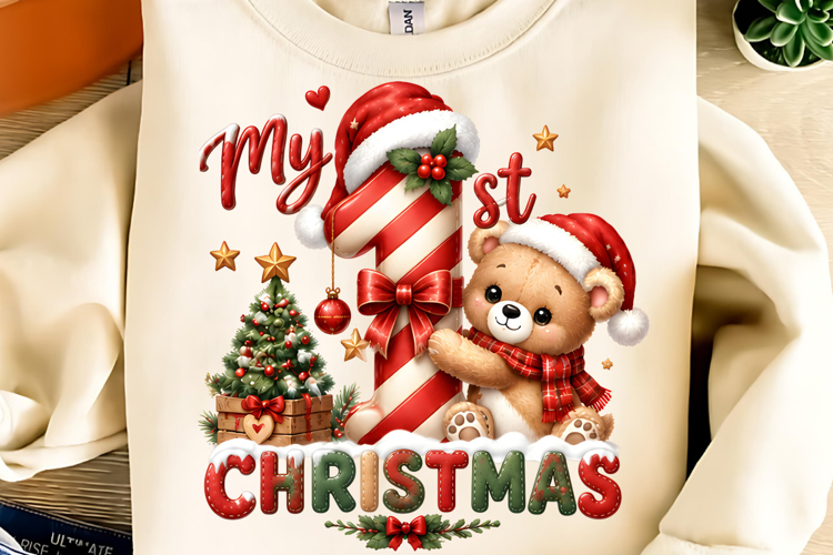 My First Christmas PNG, Trending Christmas PNG, Christmas