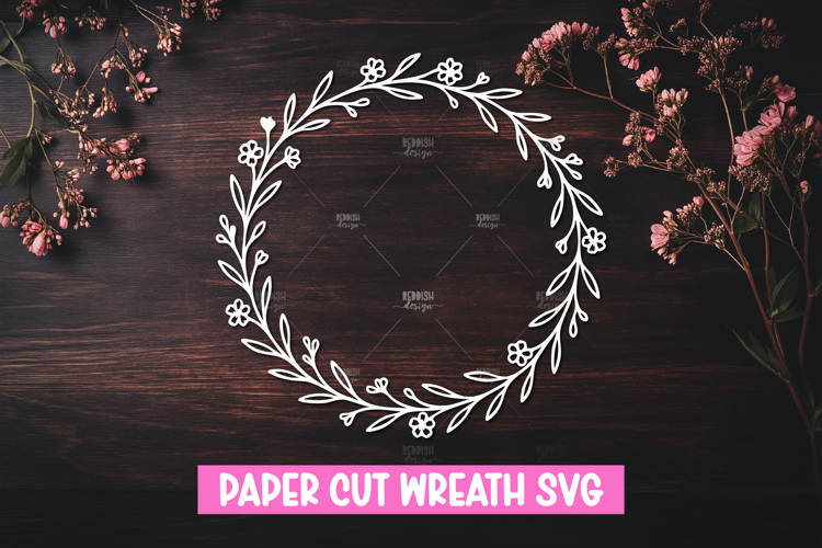 Floral Wreath Svg Image 15