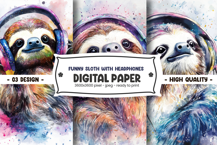 Cute Sloth Clipart Image 3