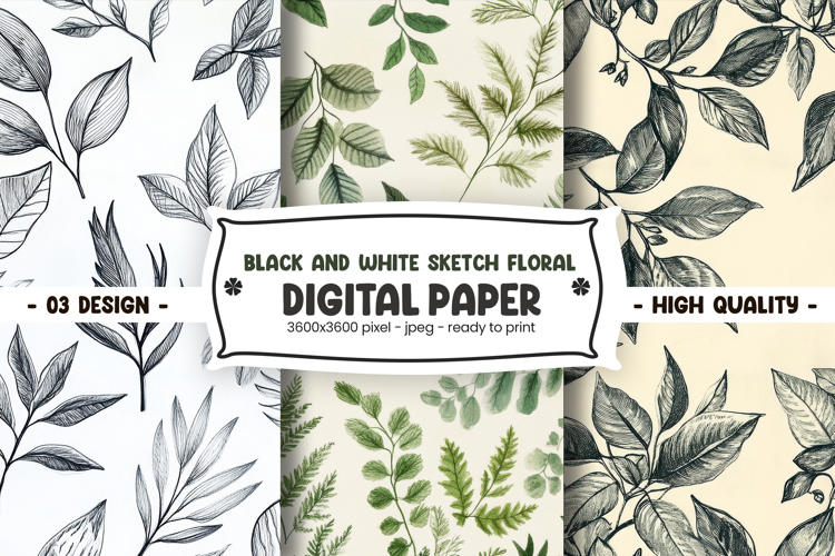 Flower Clipart Black And White Image 23