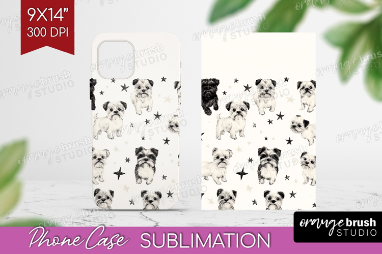 Cute Dogs Phone Case PNG - Puppy Case PNG Sublimation