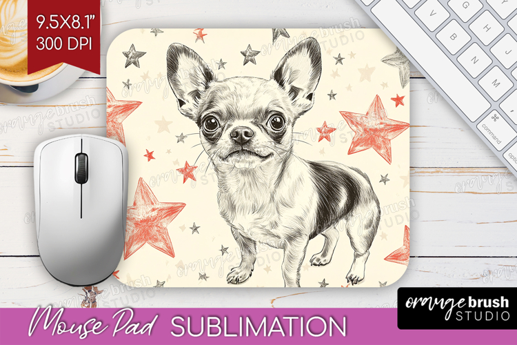 Cute Dogs Mouse Pad Sublimation - Puppy Mousepad PNG