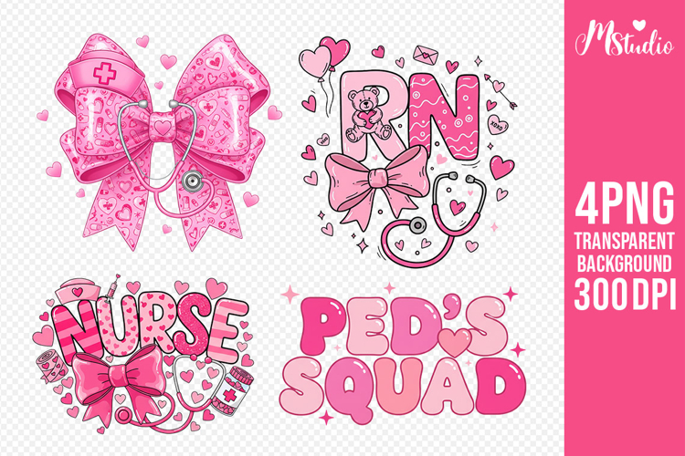 Nurse Valentine PNG with RN and Peds Squad