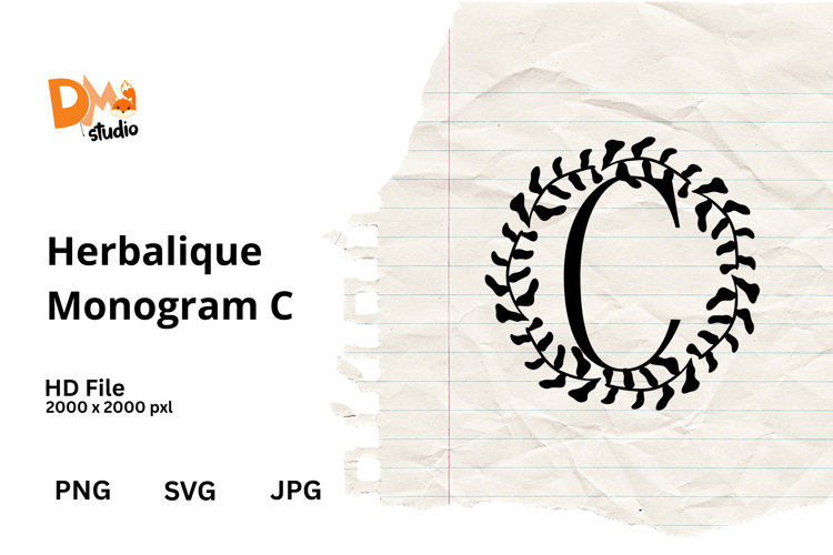 Floral Monogram Letter Svg Image 19