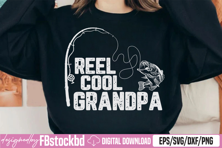 Reel Cool Grandpa SVG