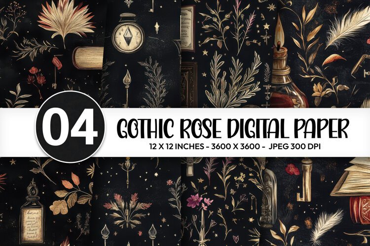 Gothic Academy Digital Paper example image 1