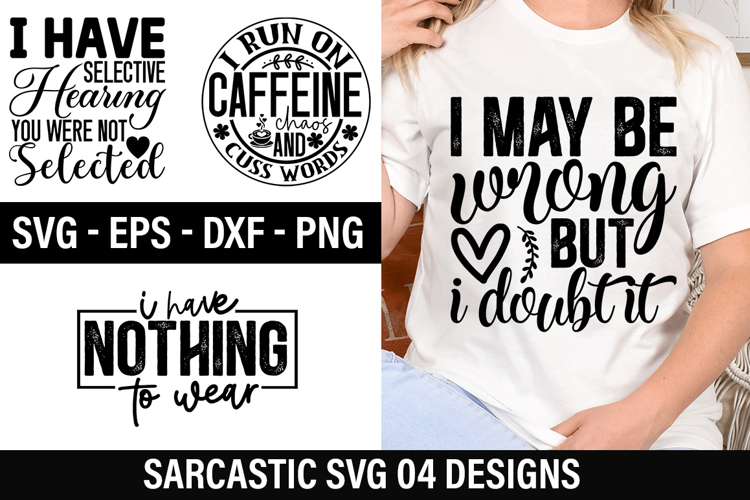 Sarcastic SVG Design - i may be wrong but i doubt it