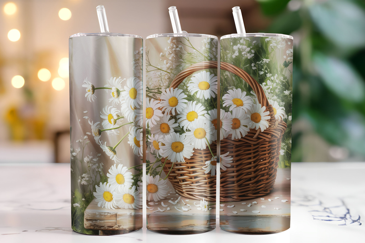 Flowers Tumbler Wrap | Sublimation | Tumblers