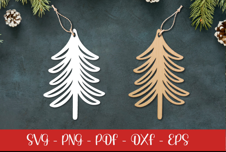 Christmas tree laser SVG PNG| Christmas ornament