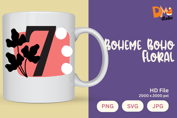 Boheme Boho Floral Monogram