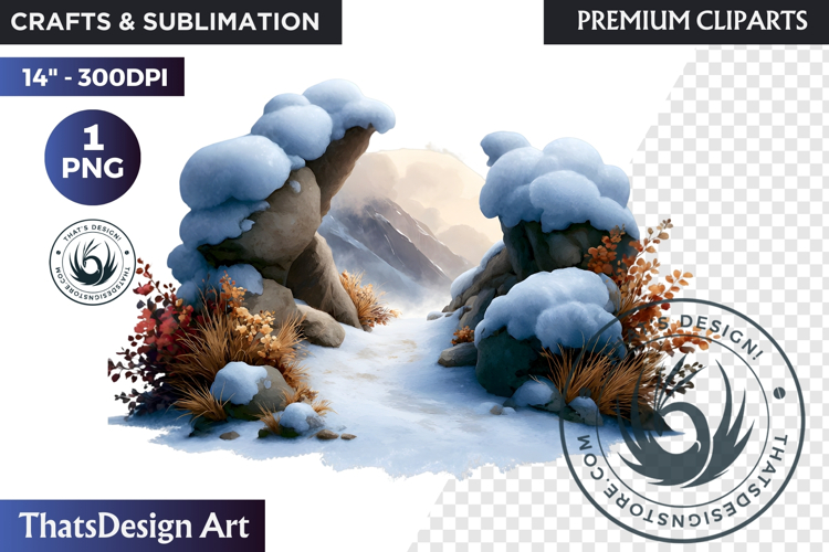Winter Watercolor Clipart Image 13