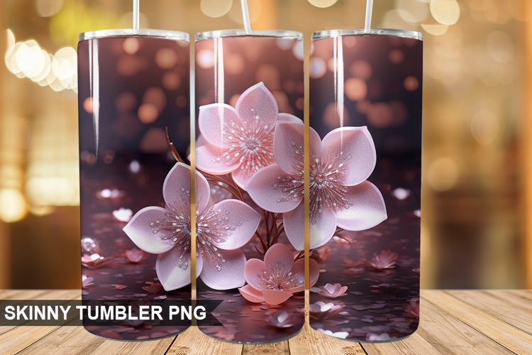 3D Valentines Day PNG Tumbler Design