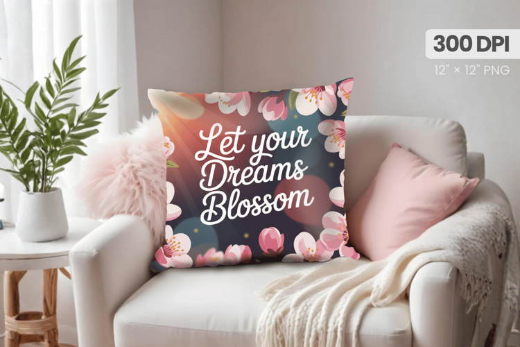 Inspirational Quotes Pillow PNG Motivational PNG Sublimation