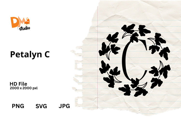 Floral Monogram Letter Svg Image 8