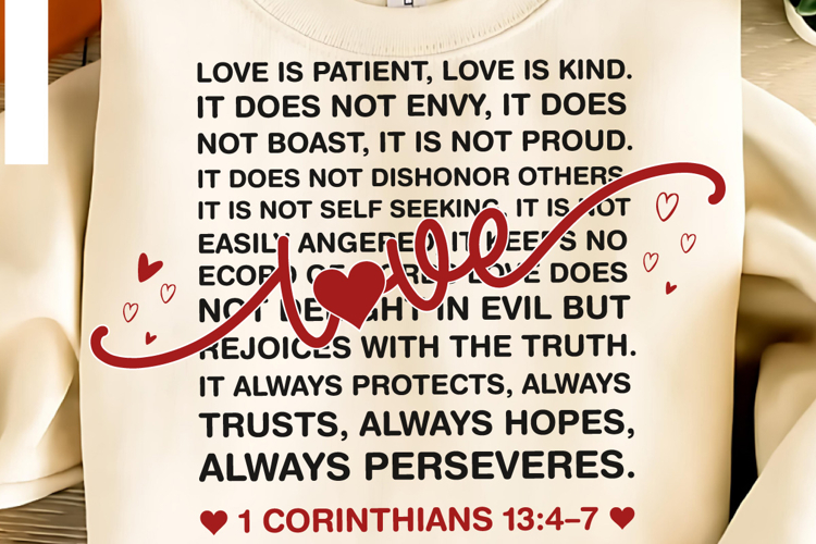 Love is Patient PNG, Valentine Heart PNG, love PNG, Xoxo PNG