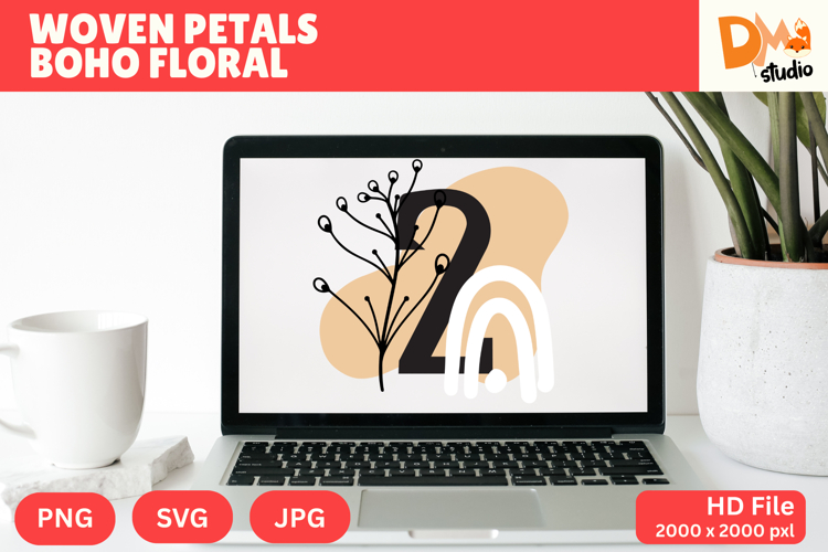 Floral Monogram Letter Svg Image 16