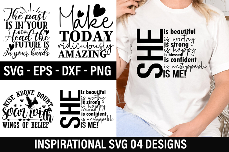 Inspirational SVG Design - The past is in your head the futu